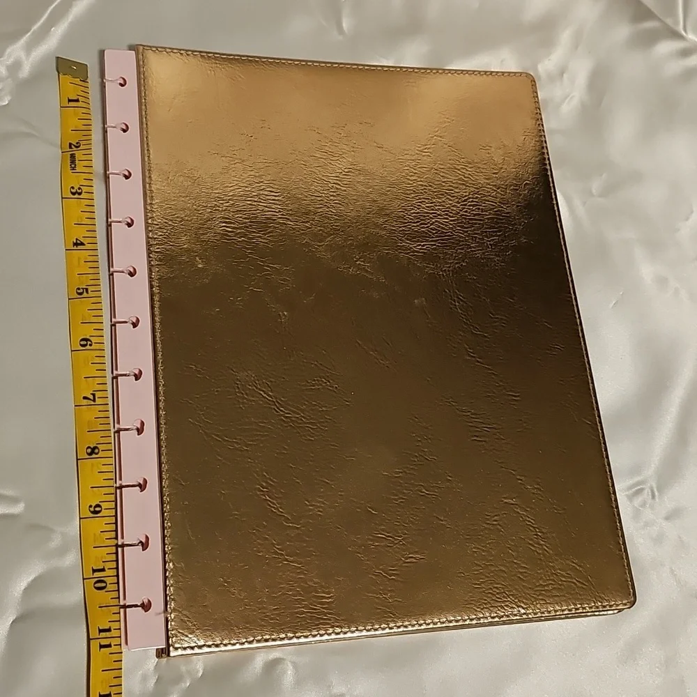 Gold Metallic Planner Cover